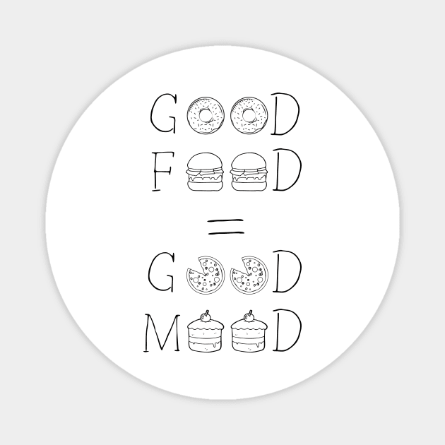 Good Food is Good Mood Magnet by Catchy Phase